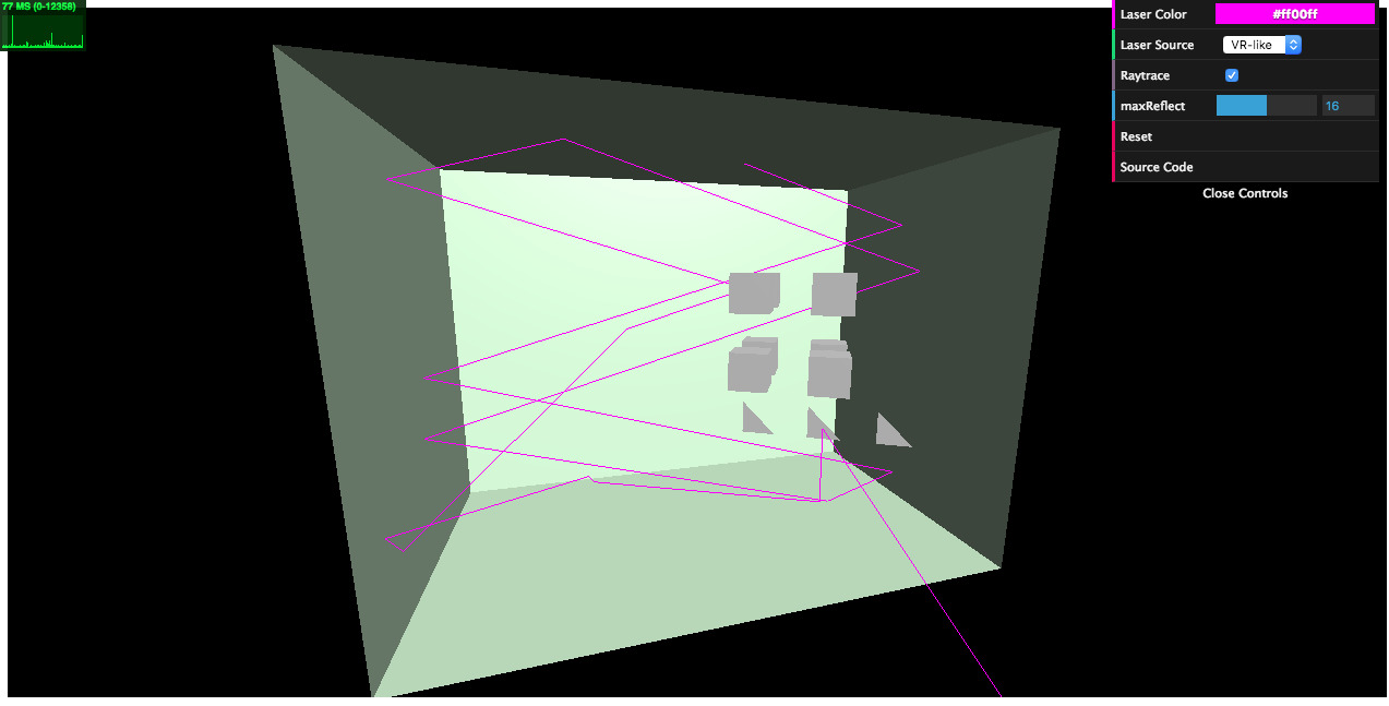 GitHub - w3reality/three-laser-pointer: Interactive laser object for VR ...